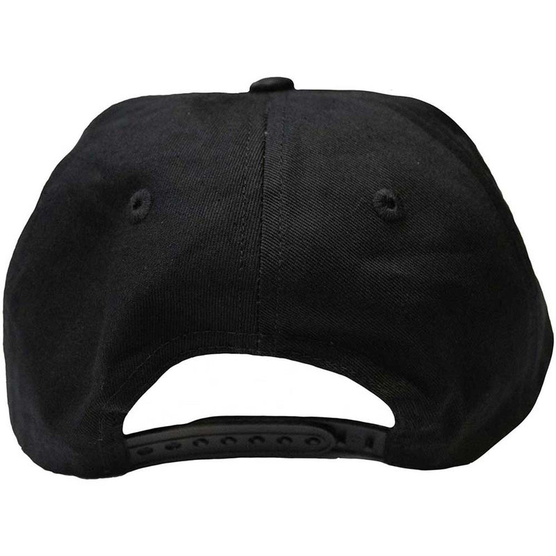 Black baseball cap on a white background