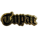 Tupac Logo Gold Pin Badge