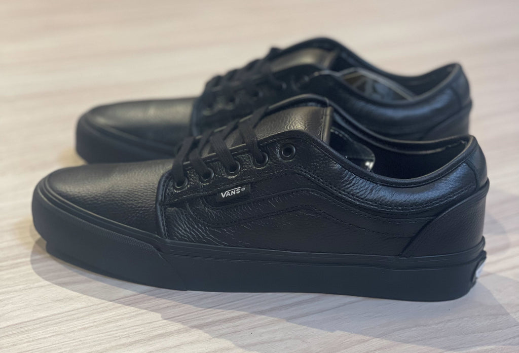 Vans Chukka Low Sidestripe Black leather POPCUSH™ – Famous Rock Shop