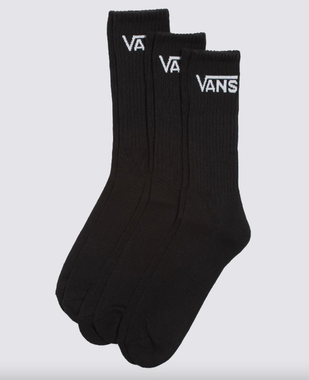 Vans Men's Classic Crew Socks 3 Pack Black VN000XRZBLK – Famous Rock Shop