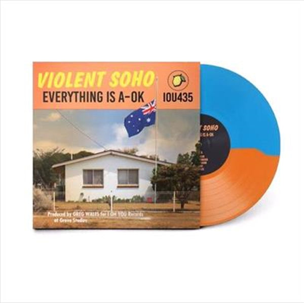 Violent Soho Everything Is A-Ok Blue Orange Half n Half Vinyl Record