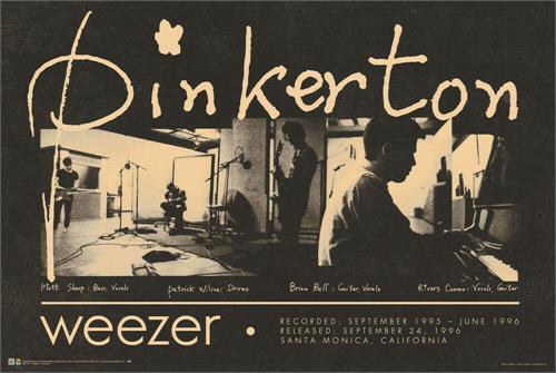 Weezer Pinkerton Group Poster