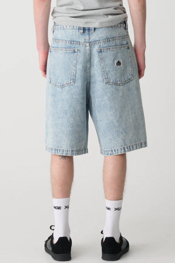 XLarge Bull Denim 91 Short Bleach Indigo