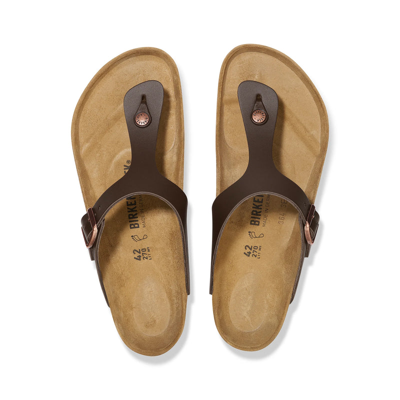 Birkenstock Gizeh Dark Brown Smooth Leather