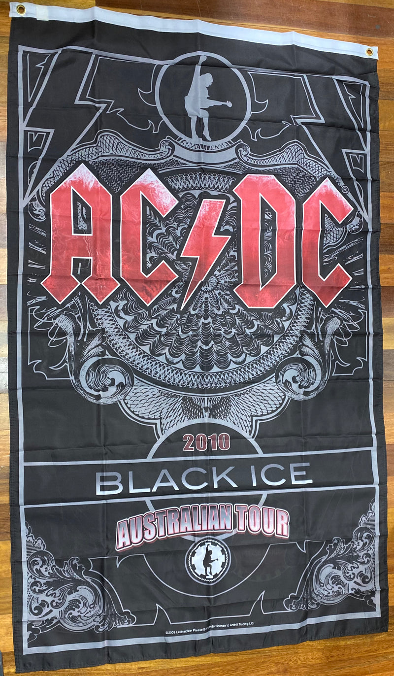 ACDC Textile Poster Flag Black Ice – Famous Rock Shop