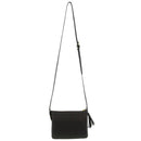 Pierre Cardin Leather Tassel Cross-Body Bag 3655 Black