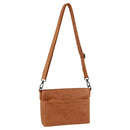 Pierre Cardin Leather Cross-Body Bag 3727 Tan