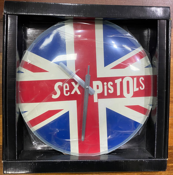 Sex Pistols Glass Clock
