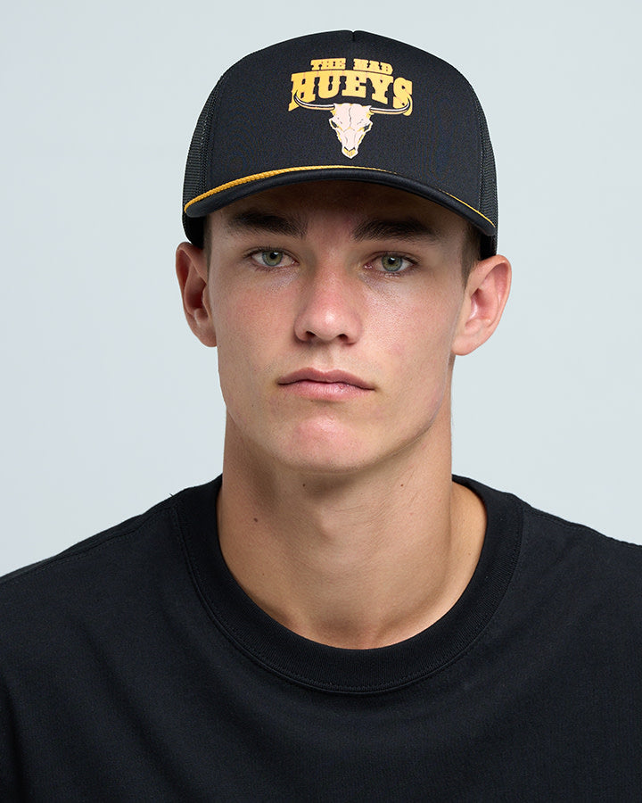 Mad Hueys Keg Kelly Foam Trucker Cap Black