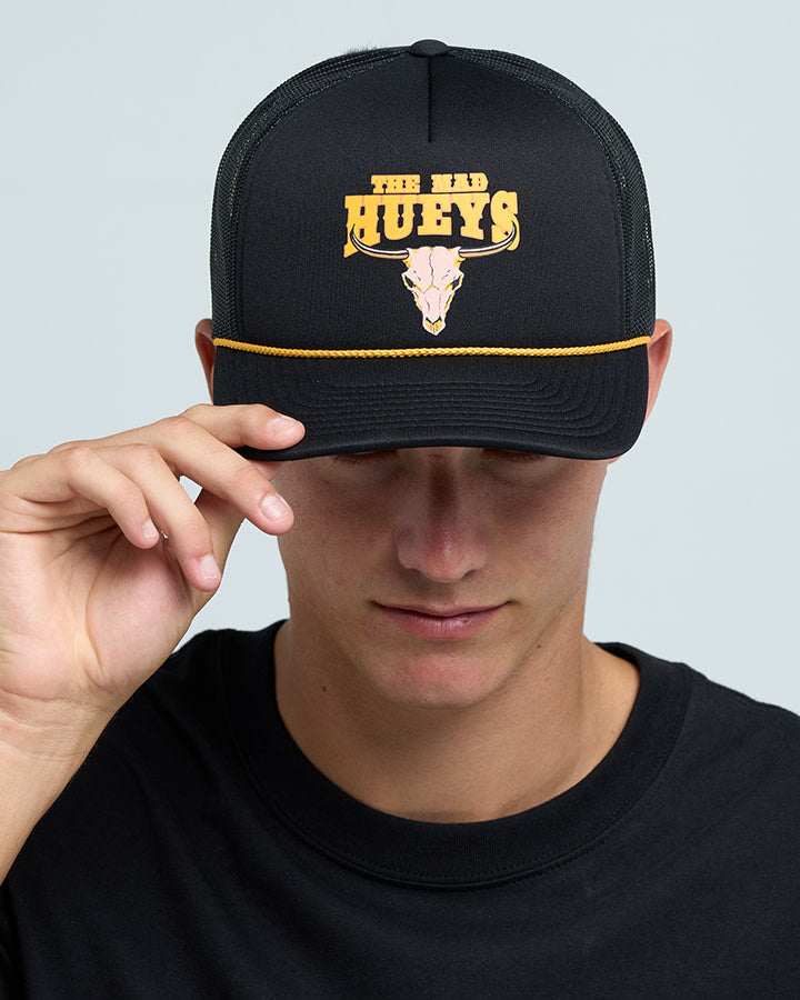Mad Hueys Keg Kelly Foam Trucker Cap Black