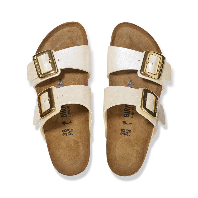 Birkenstock Sydney Cushion Buckle Graceful Pearl White Birko-Flor
