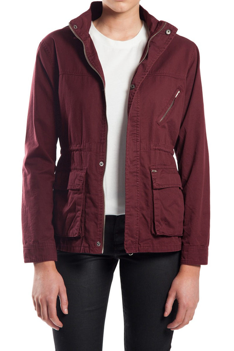 Mossimo Kristen Burgundy Jacket