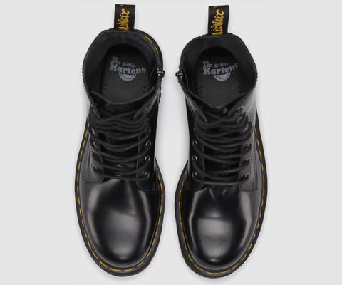 Dr Martens Jadon Black Polished Smooth Boots 15265001