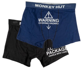 Monkey Hut Warning Trunks