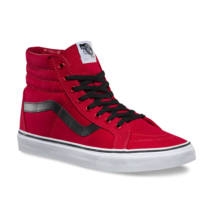 Vans SK8-Hi Reissue (Canvas) Chili Pepper Black VN-0003CAATM USA sizing. Vans The Canvas Sk8-Hi Reissue, the Vans legendary high top reissued with a vintage sensibility, features sturdy canvas uppers,Famous Rock Shop  517 Hunter Street Newcastle 2300 NSW. Australia