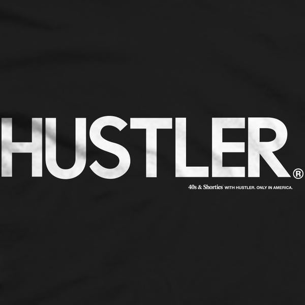40s & Shorties Hustler Logo T-Shirt Black. Famous Rock Shop. 517 Hunter Street Newcastle, 2300 NSW. Australia. 