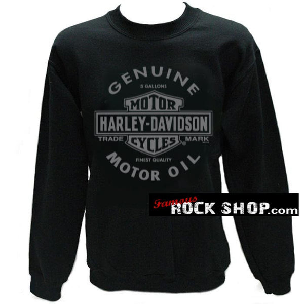 Harley Davidson Oil Can Bar & Shield Sweater  Famous Rock Shop. 517 Hunter Street Newcastle, 2300 NSW Australia