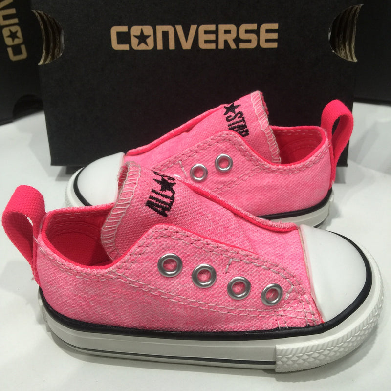 Converse Infants Ox Simple Slip-On Neon Pink