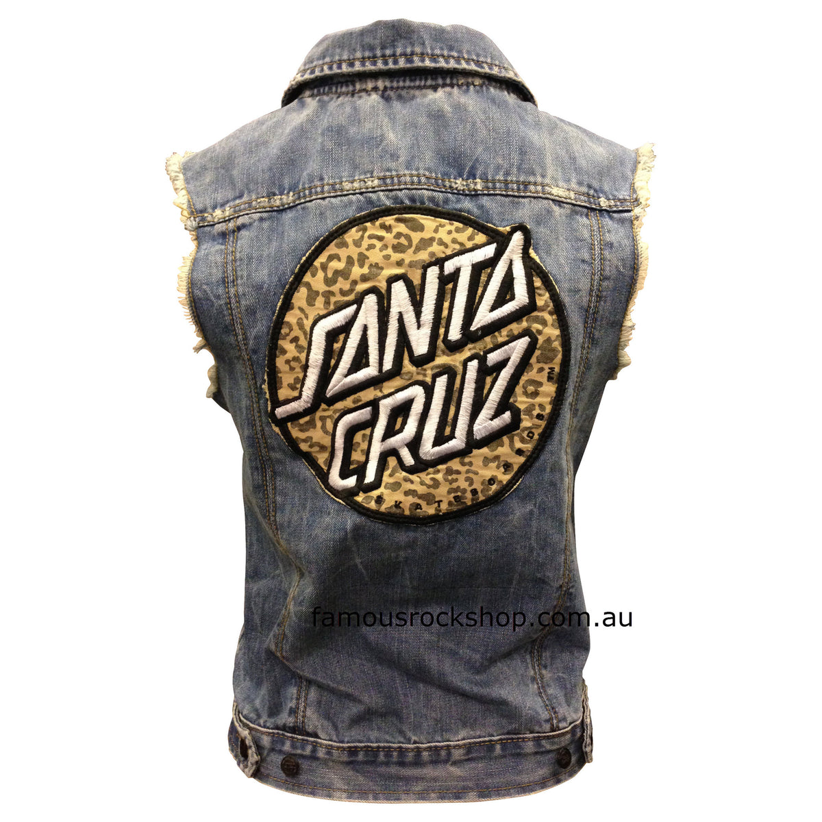 Santa Cruz Primal Dot Denim Vest Colour: Den  Famous Rock Shop  Newcastle, 2300 NSW Australia.