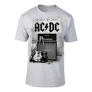 AC/DC In Rock We Trust Unisex Tee Grey Famousrockshop