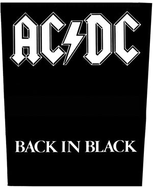 AC/DC Back Patch Black In Black – Famous Rock Shop