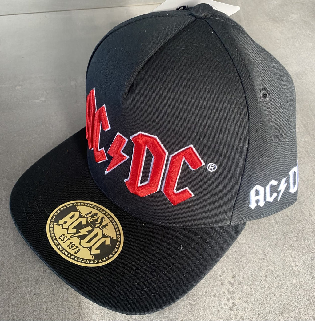 ACDC Black Hat with Stitched Logo – Famous Rock Shop