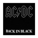 ACDC Black in Black SP1512 Sew on Patch Famous Rock Shop