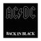 ACDC Black in Black SP1512 Sew on Patch Famous Rock Shop