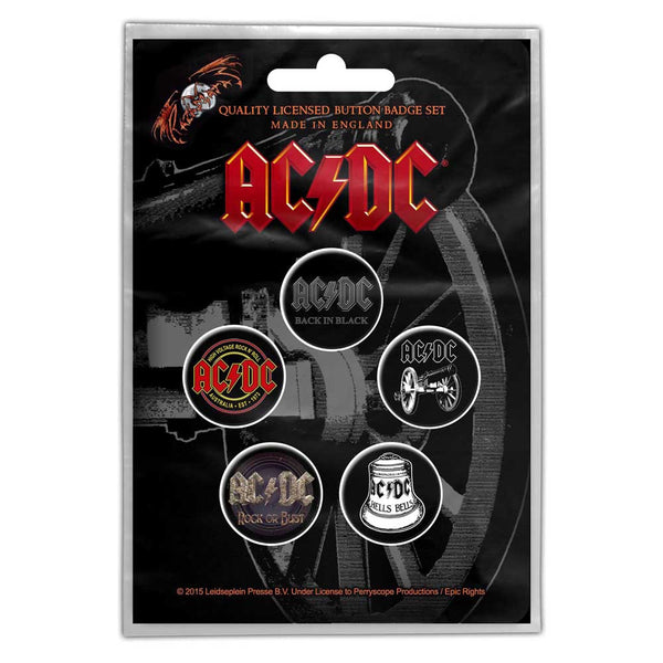 ACDC Button Badge For e About To Rock