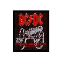 ACDC For Those About To Rock SP1507 Sew on Patch Colour Famous Rock Shop