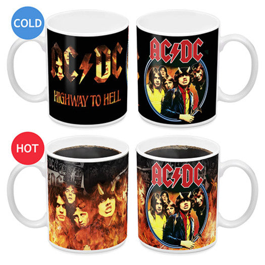 ACDC One Highway To Hell Heat Change Mug AC0201 Famousrockshop