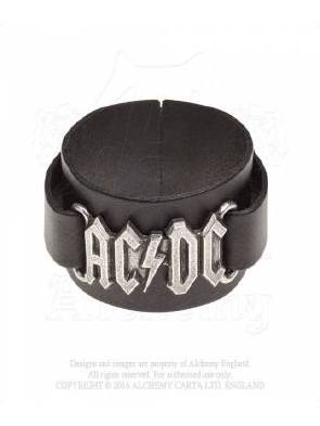 ACDC Logo Leather Wriststrap – Famous Rock Shop