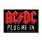 ACDC Plug Me In SP3072 Sew on Patch Famous Rock Shop