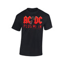 ACDC Plug Me In With Angus Young Unisex Tee Famousrockshop