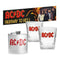 ACDC Set Of 2 Spirit Glasses With Flask And Bar Mat Runner