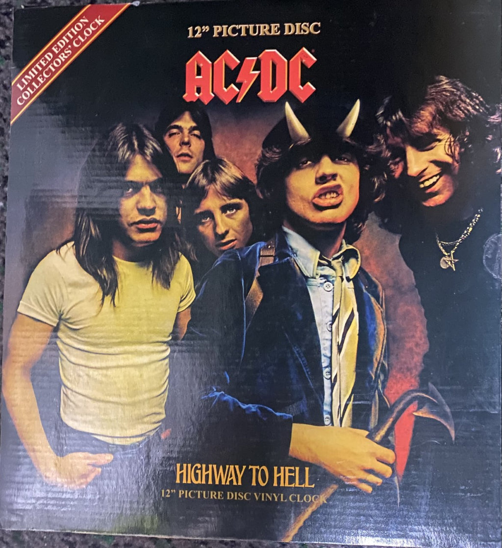 ACDC Wall Clock Vinyl Record 12