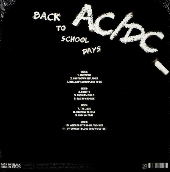 AC/DC - Back To School Days Limited Edition Red 2LP 140gram Vinyl Gatefold Cover RCV189LP Famous Rock Shop 517 Hunter Street Newcastle 2300 NSW Australia