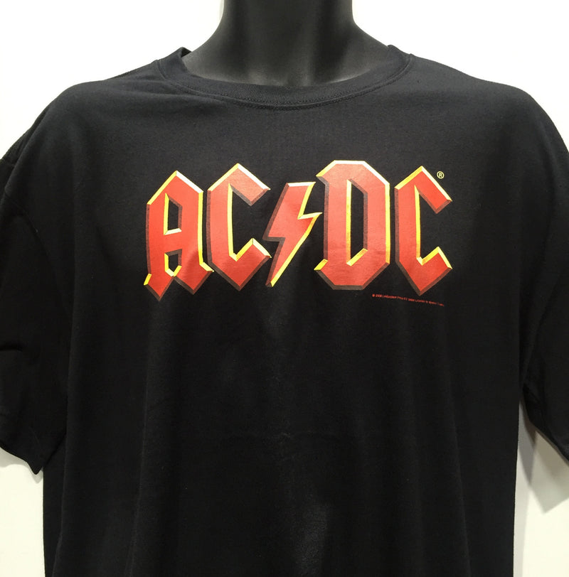 AC/DC - Band Logo Black T-Shirt Famous Rock Shop Newcastle, 2300 NSW Australia