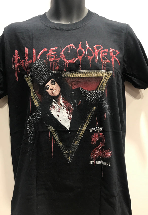 ALICE COOPER WELCOME TO MY NIGHT MARE MEN'S T-SHIRT ACTEE01MB0 Famous Rock Shop Newcastle 2300 NSW Australia