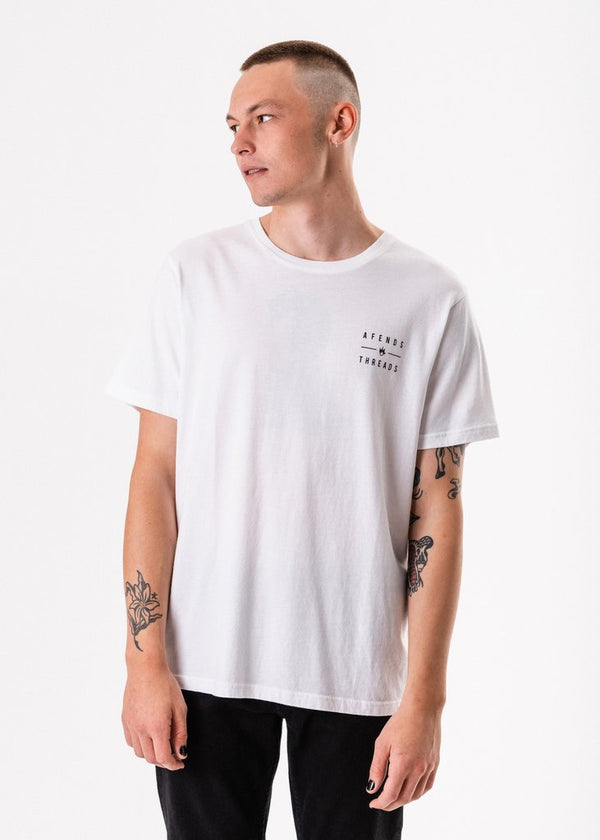 Afends Company Standard Fit Tee White M183010