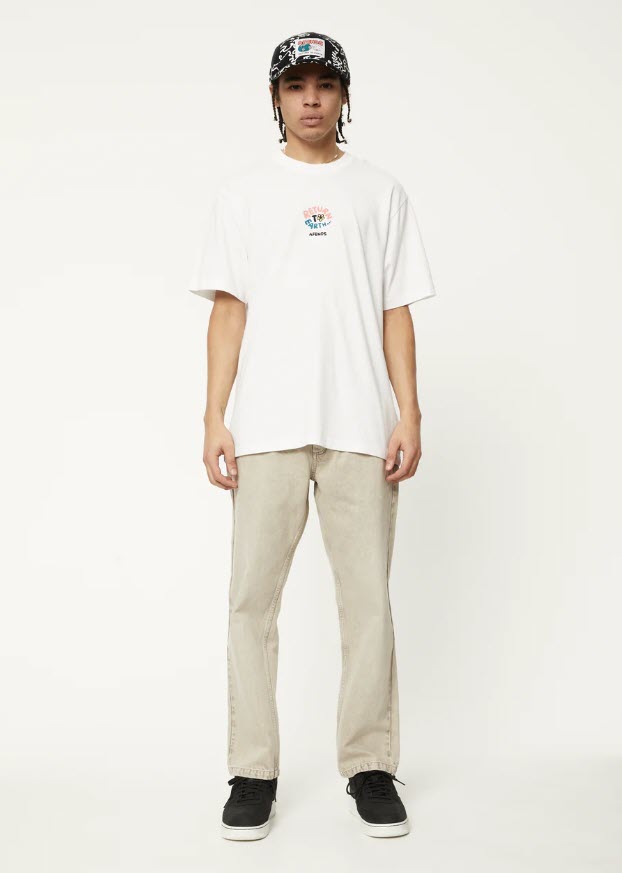 Afends Return to Earth Recycled Tee White