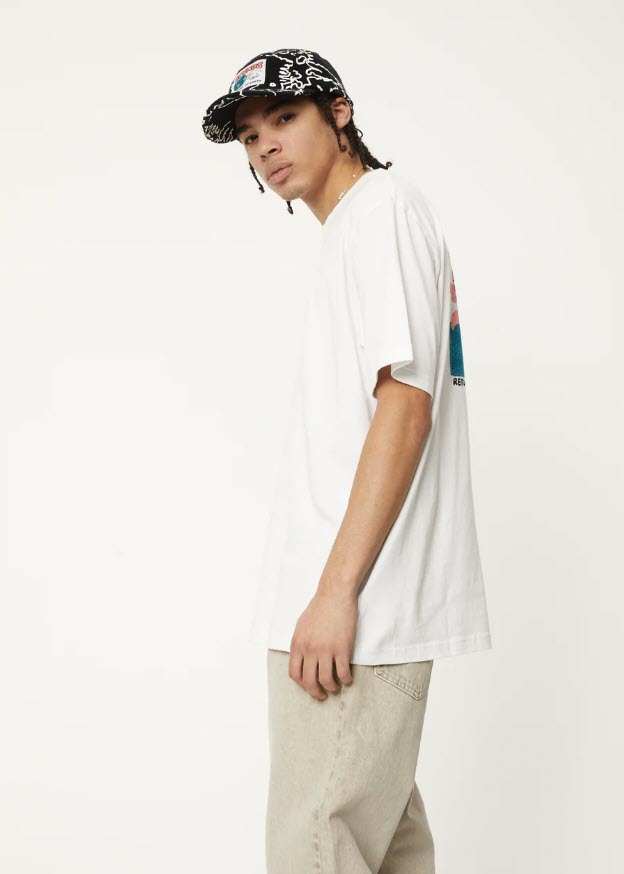 Afends Return to Earth Recycled Tee White