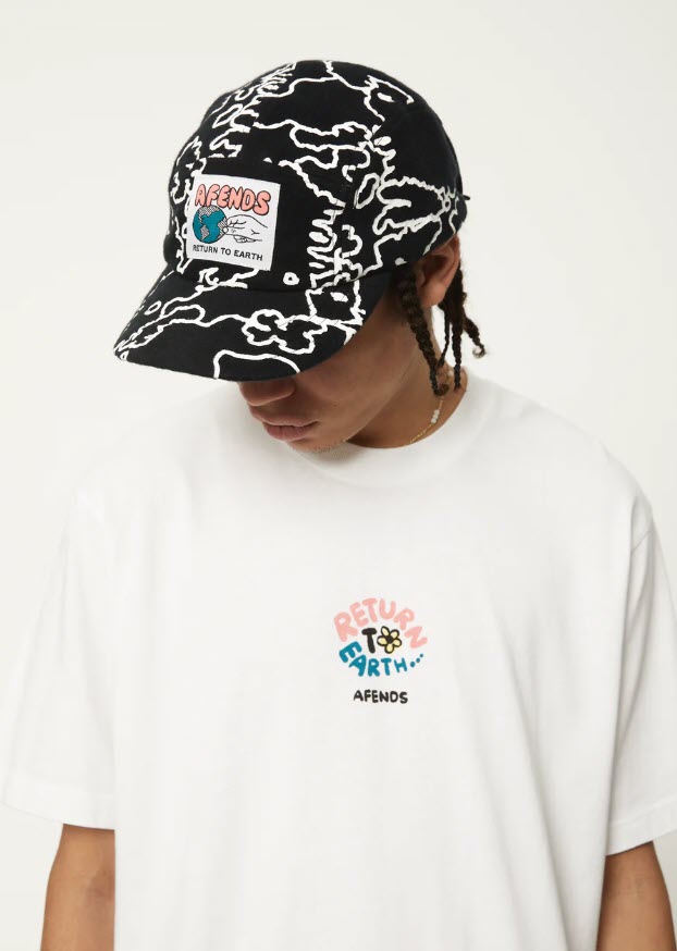Afends Return to Earth Recycled Tee White