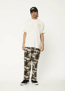 Afends Vibrations Hemp Boxy T-Shirt Off White