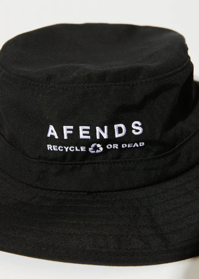Afends - Calico Recycled Black Bucket Hat
