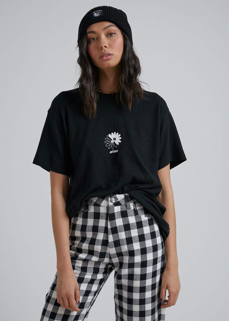 Afends Coco Hemp Oversized Tee Black