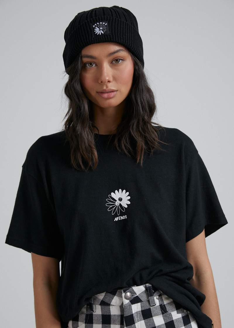 Afends Coco Hemp Oversized Tee Black