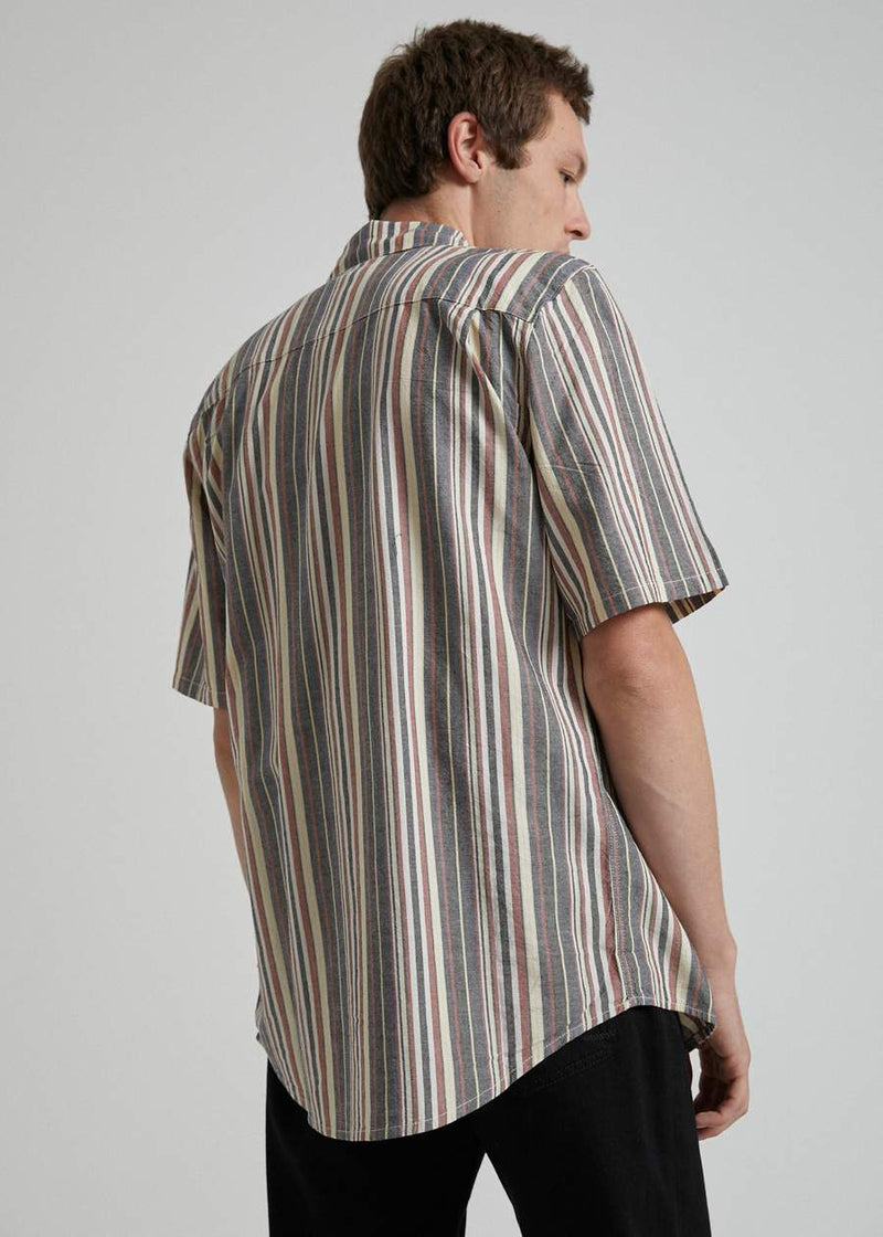 Afends Rainbow Nation Yarn Dye Short Sleeve Shirt