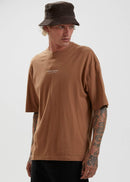 Afends Supply Recycled Oversized T-Shirt Camel