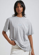 Afends Society Unisex Retro Fit Tee Grey Marle